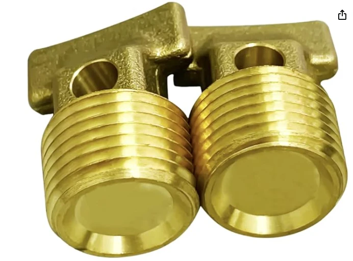 1,27 cm NPT sriegis kietas žalvario kanalizacijos kištukas jūrų reikmėms